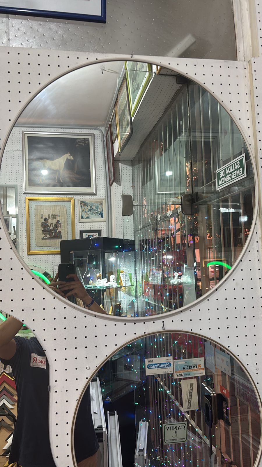 Espejo Redondo con Marco de PVC Color a Elección 70 cm de Diámetro