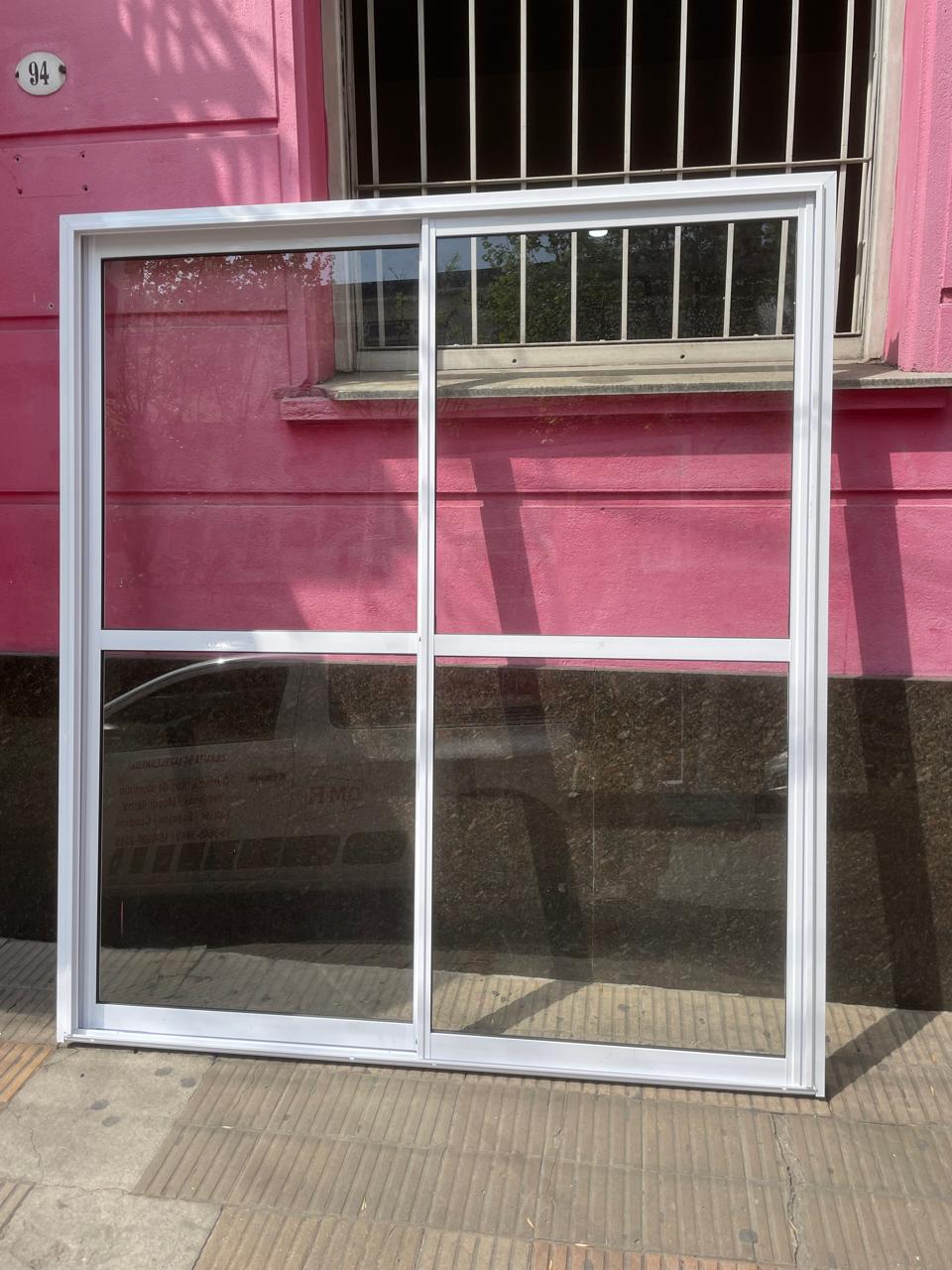 Puerta Balcón Herrero 150x200 cm Alto Tránsito con Vidrio 4 mm