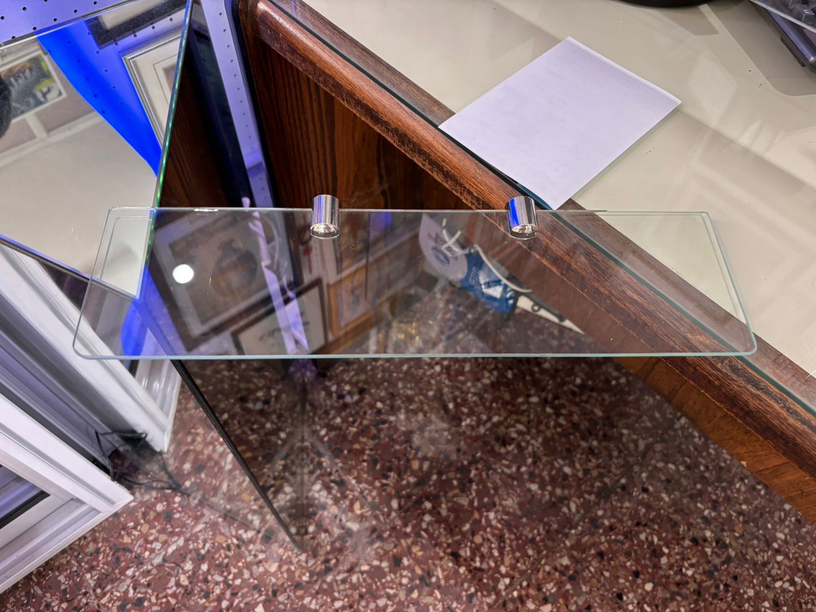 Estante de vidrio transparente de 4mm  12x50